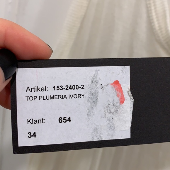 Haider Ackermann Racerback Ivory Tank Size 34/ US 2 - Picture 5 of 7